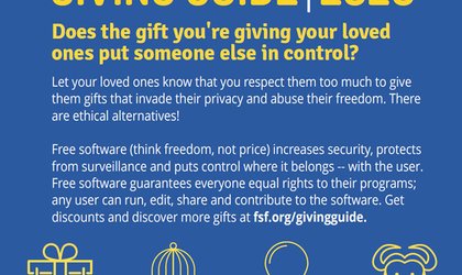 Free Software Foundation Ethical Tech Giving Guide 2020