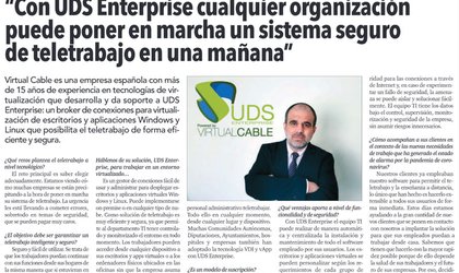 interview with Felix Casado, CEO of Virtual Cable, in El Economista